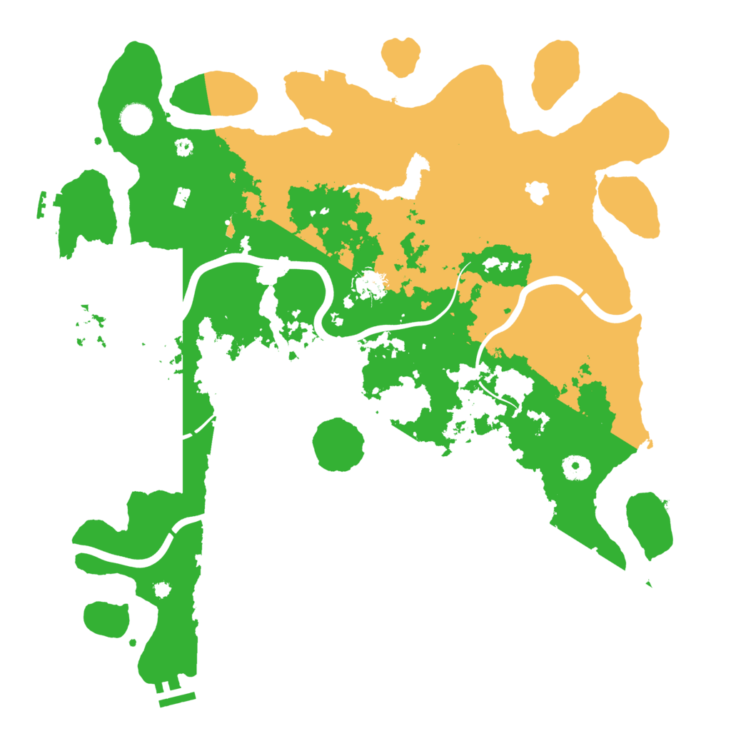 Biome Rust Map: Procedural Map, Size: 4000, Seed: 47113
