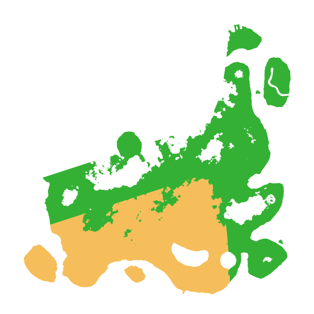 Biome Rust Map: Procedural Map, Size: 3500, Seed: 826127858