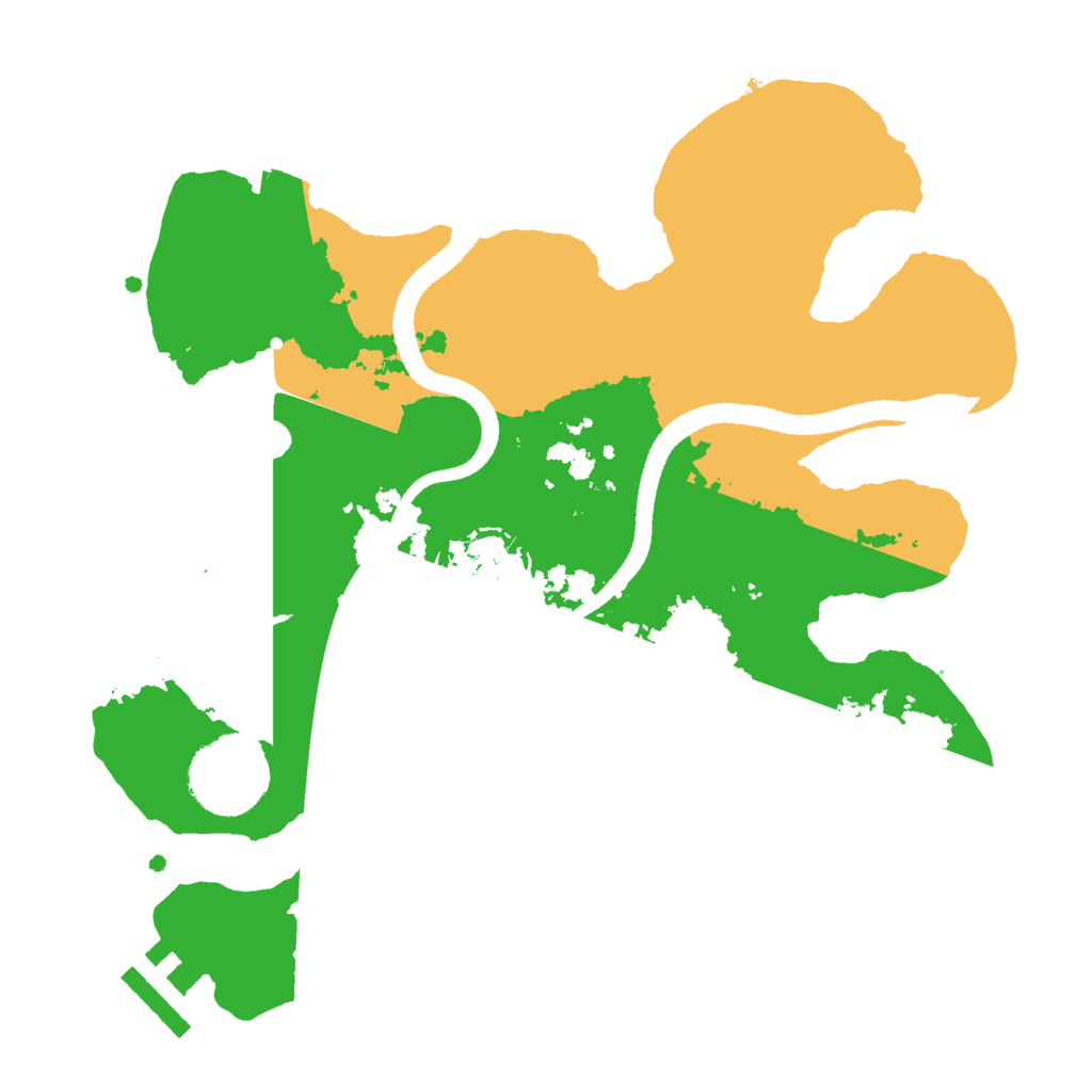 Biome Rust Map: Procedural Map, Size: 2600, Seed: 315777365