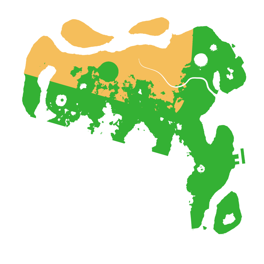Biome Rust Map: Procedural Map, Size: 3500, Seed: 1311299606