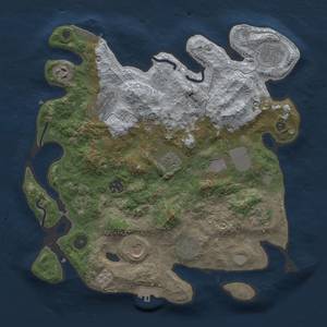 Thumbnail Rust Map: Procedural Map, Size: 3500, Seed: 68541545, 19 Monuments