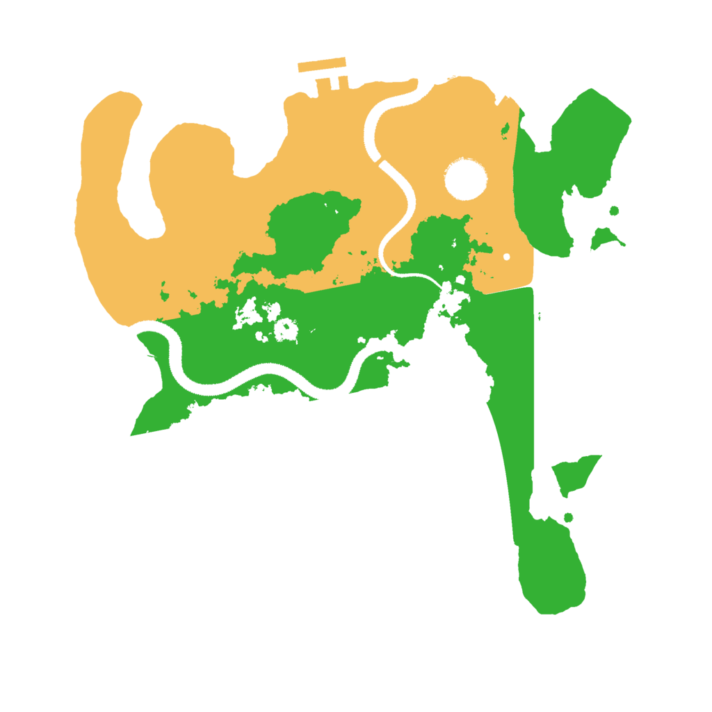 Biome Rust Map: Procedural Map, Size: 3000, Seed: 35666