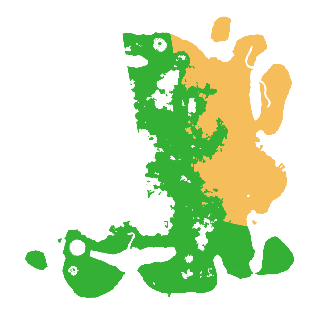 Biome Rust Map: Procedural Map, Size: 3500, Seed: 4305