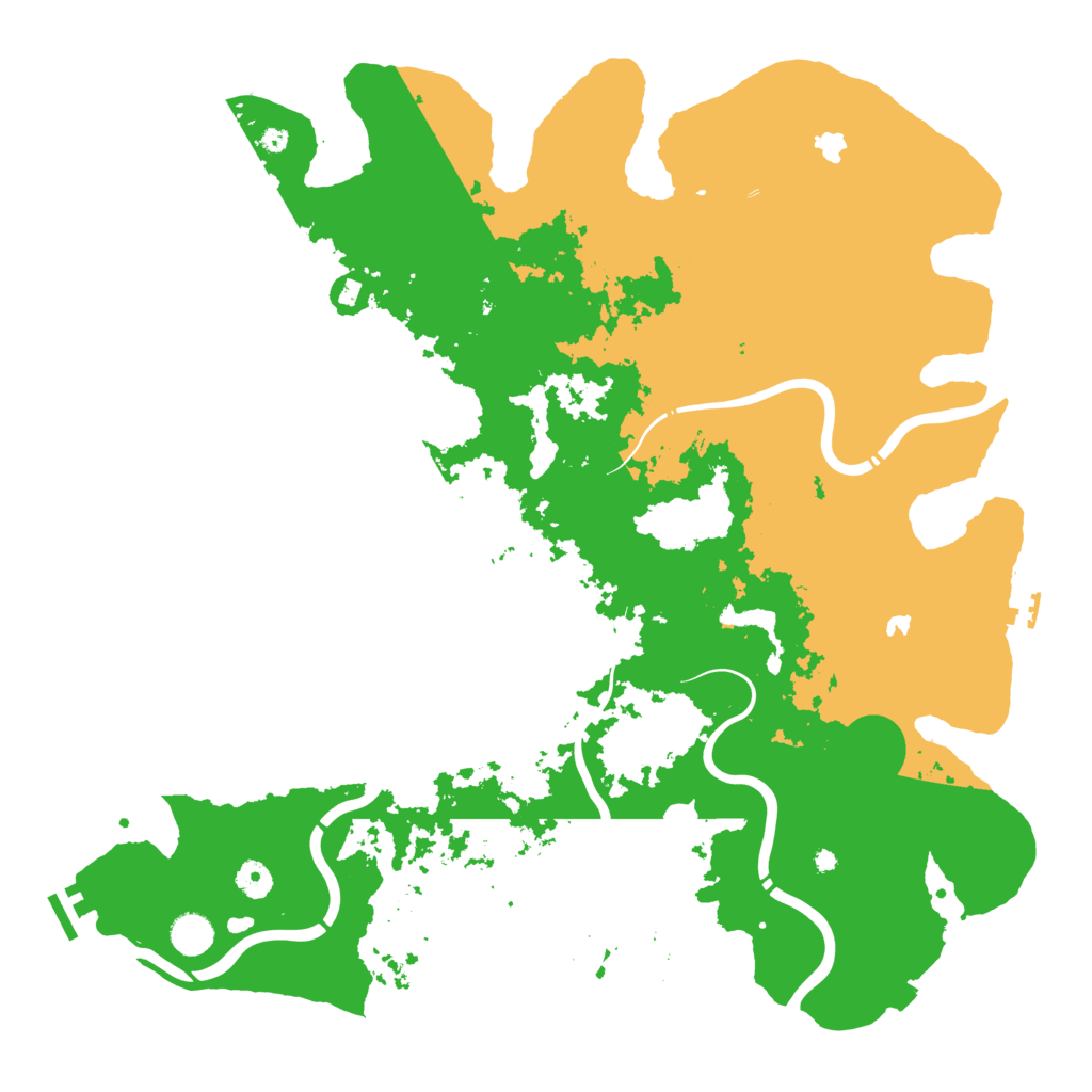 Biome Rust Map: Procedural Map, Size: 4500, Seed: 1267133470
