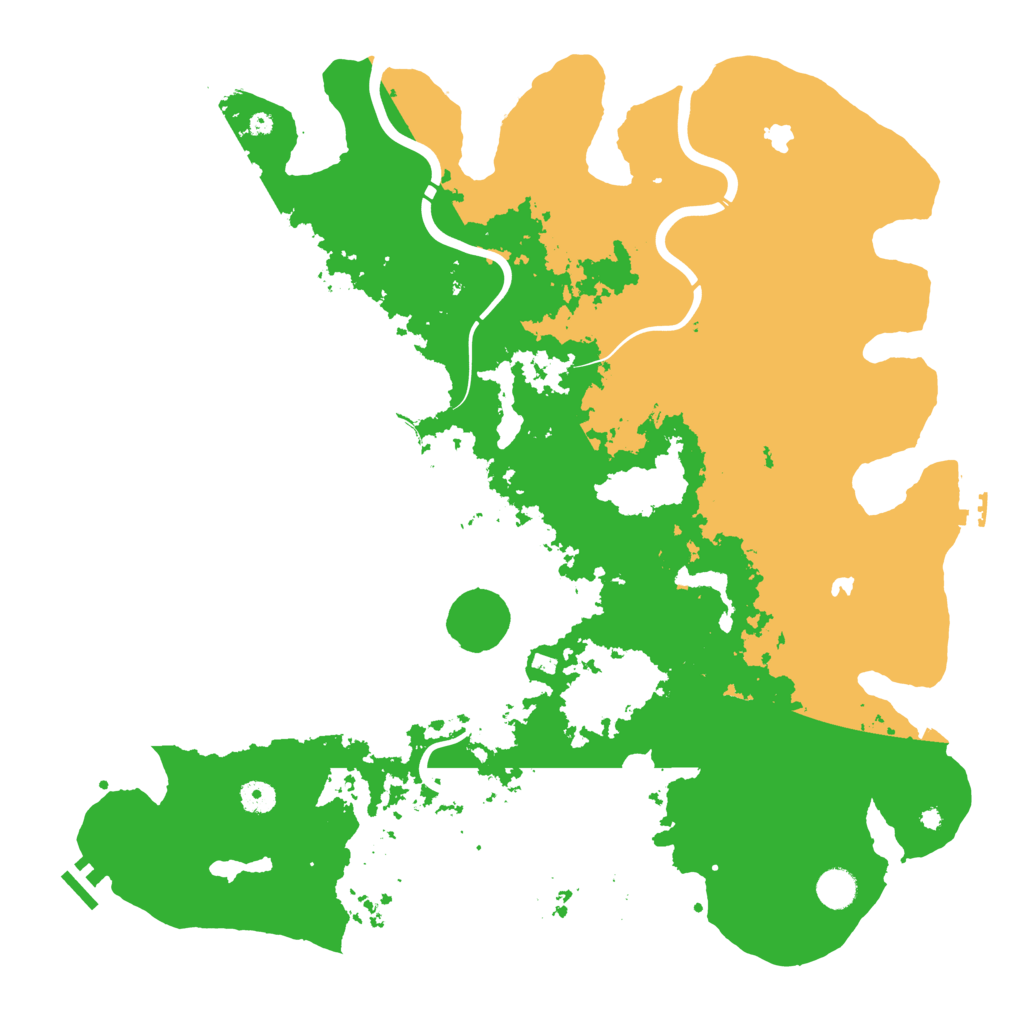 Biome Rust Map: Procedural Map, Size: 4500, Seed: 1267133470