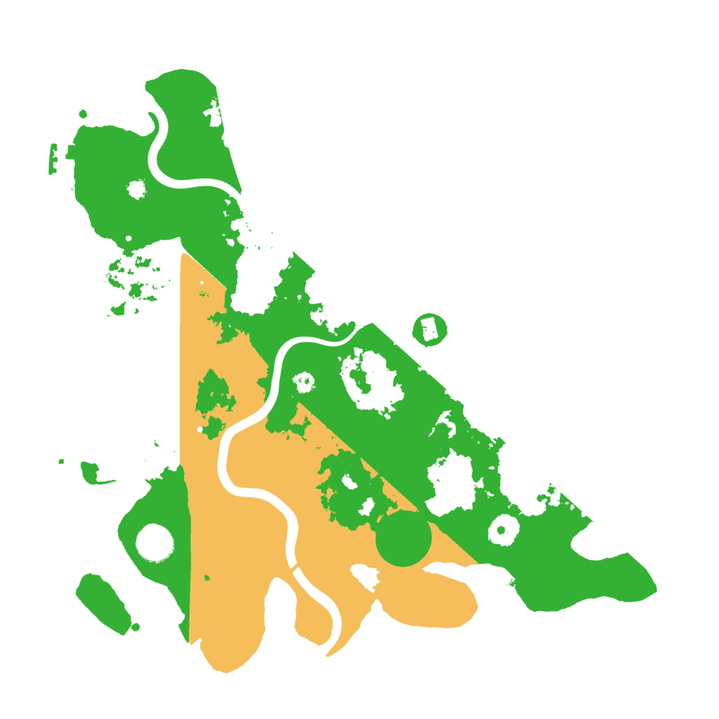 Biome Rust Map: Procedural Map, Size: 3500, Seed: 4152893