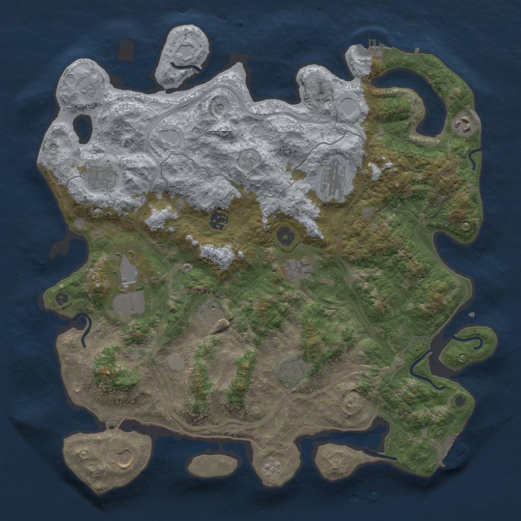 Rust Map: Procedural Map, Size: 4252, Seed: 15, 19 Monuments