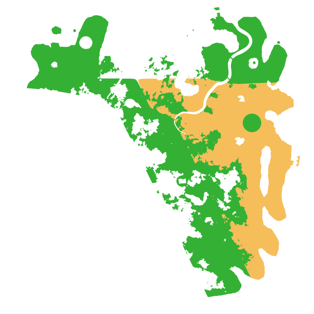 Biome Rust Map: Procedural Map, Size: 4500, Seed: 1026