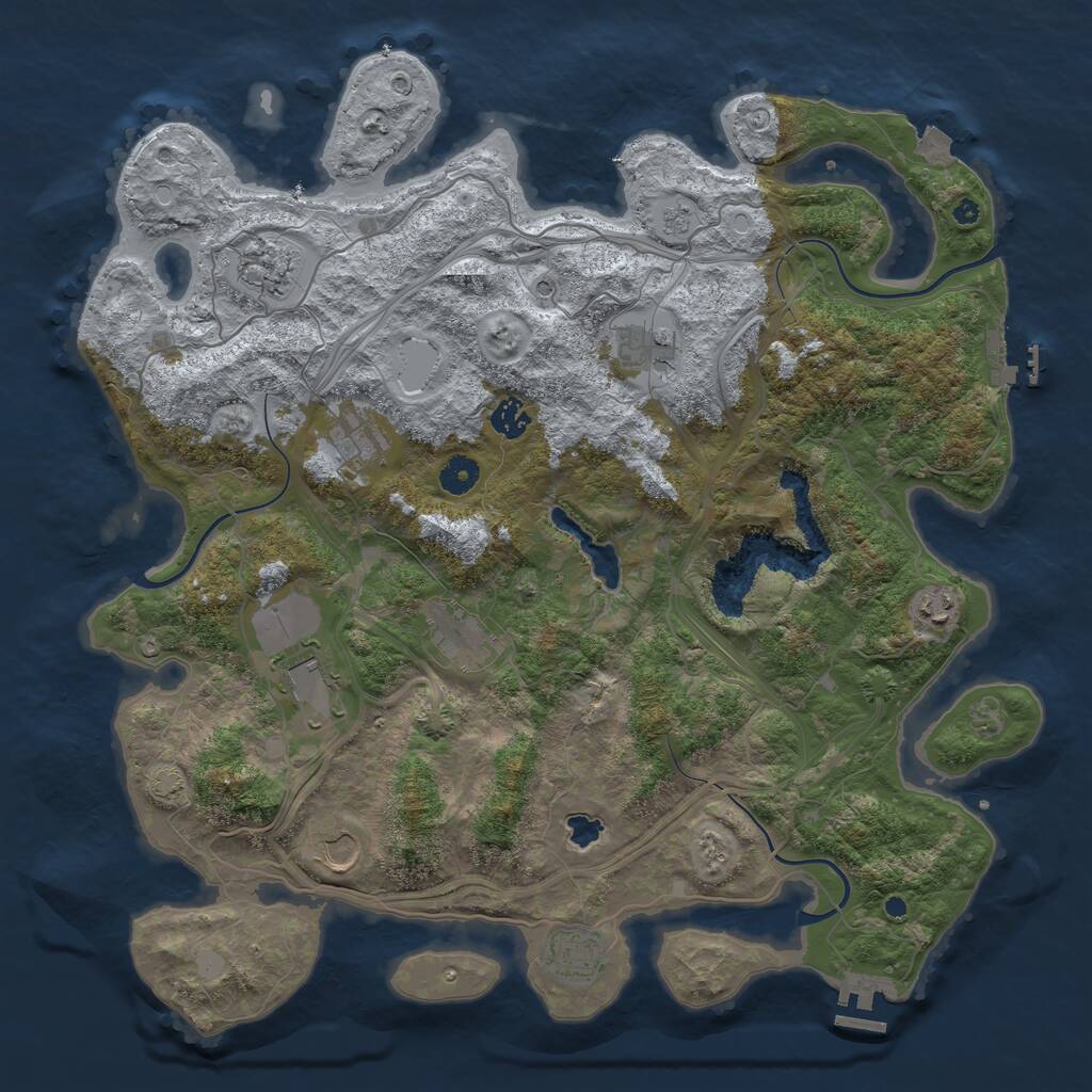 Rust Map: Procedural Map, Size: 4255, Seed: 15, 15 Monuments