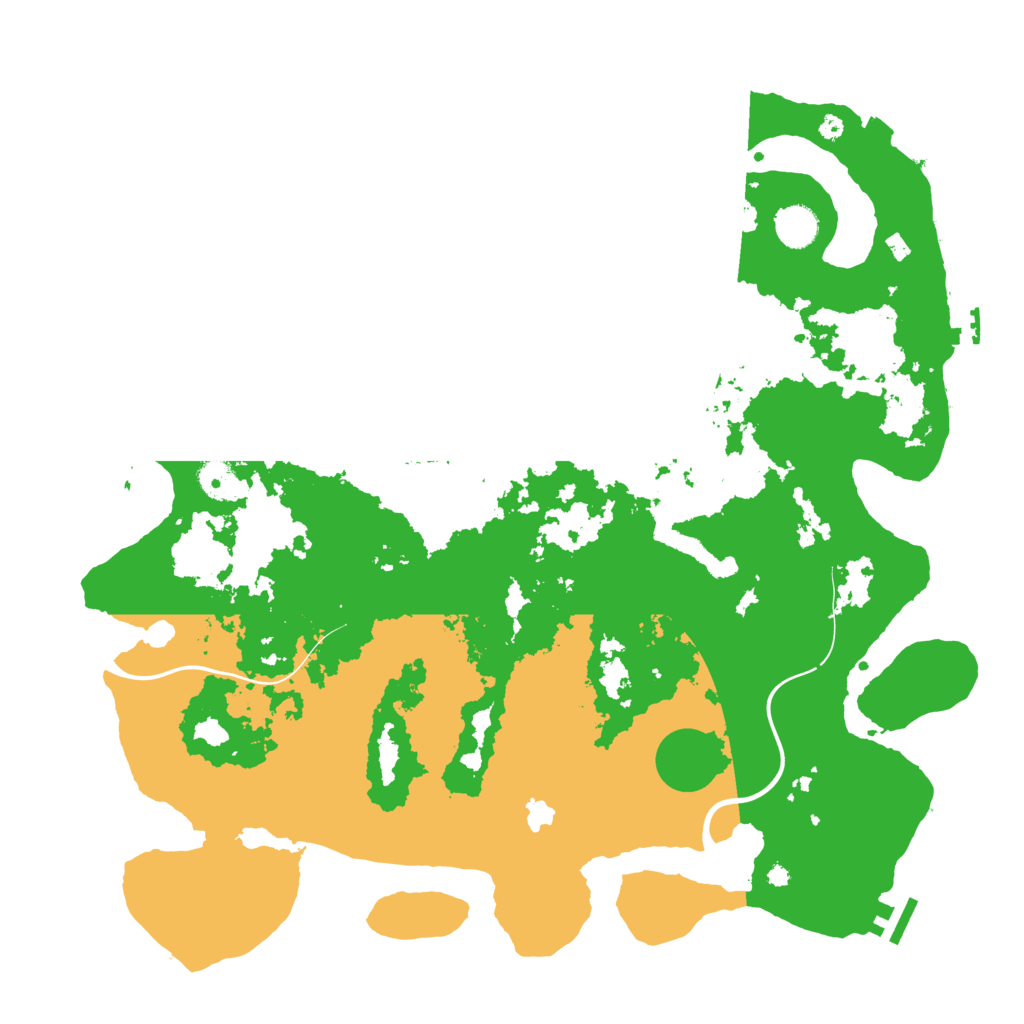 Biome Rust Map: Procedural Map, Size: 4256, Seed: 15