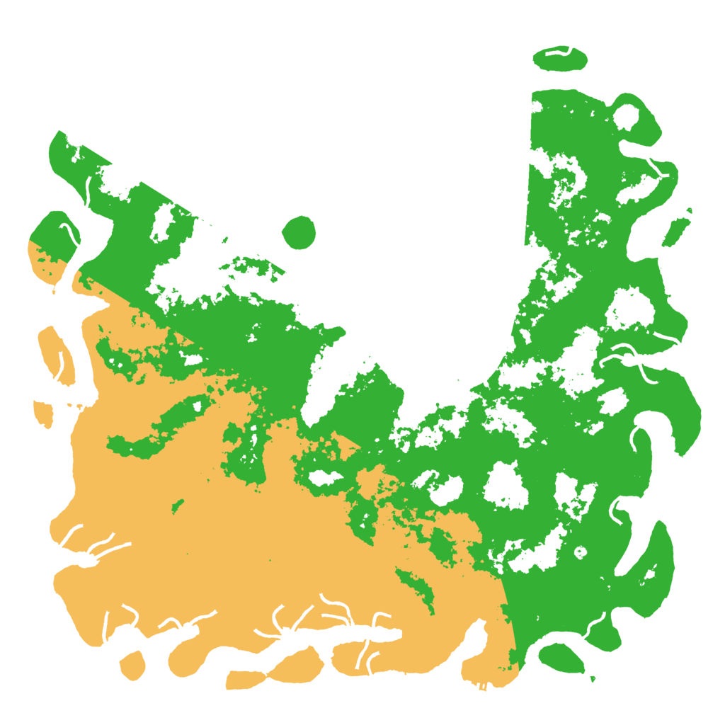 Biome Rust Map: Procedural Map, Size: 6000, Seed: 13214