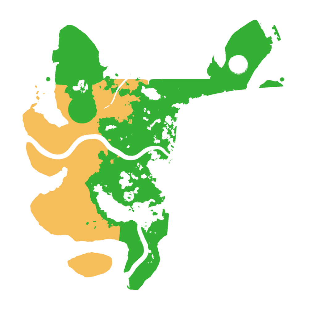 Biome Rust Map: Procedural Map, Size: 3000, Seed: 21412