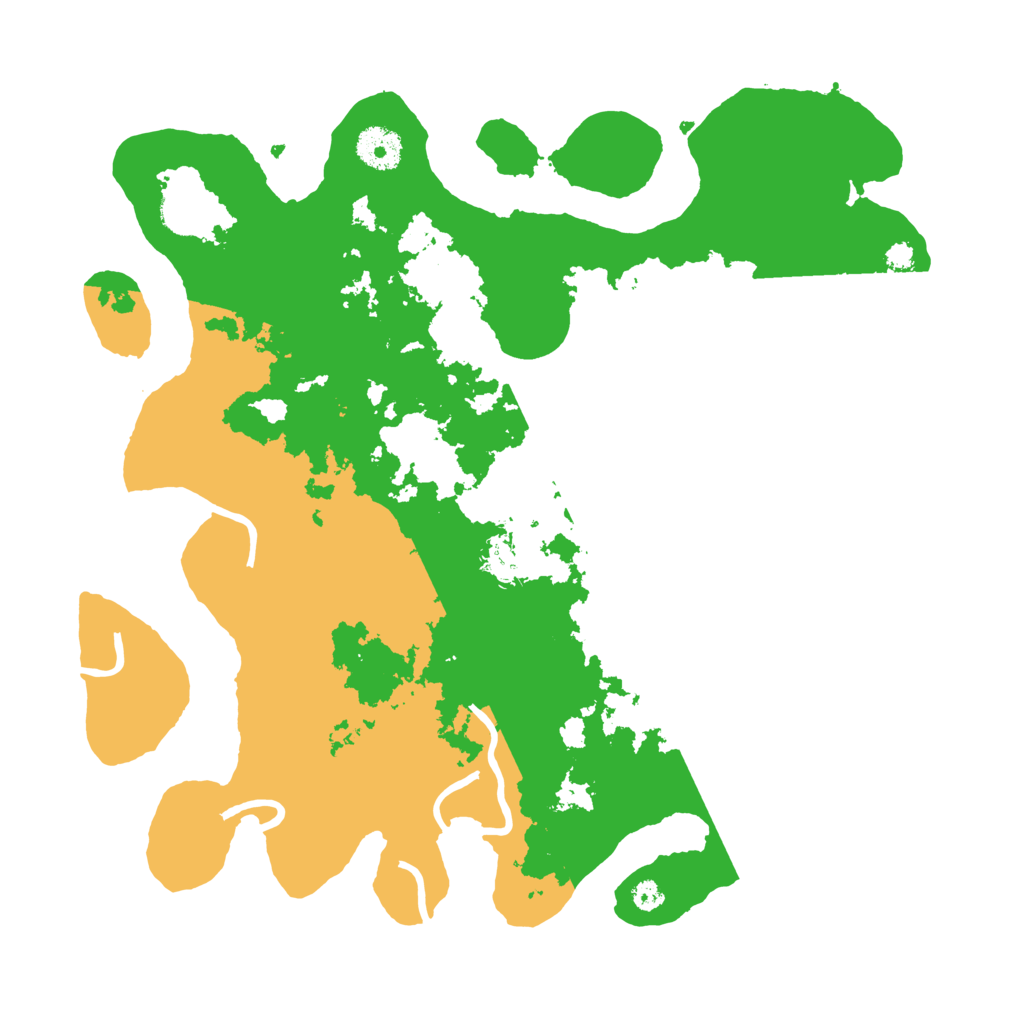 Biome Rust Map: Procedural Map, Size: 3500, Seed: 610201609