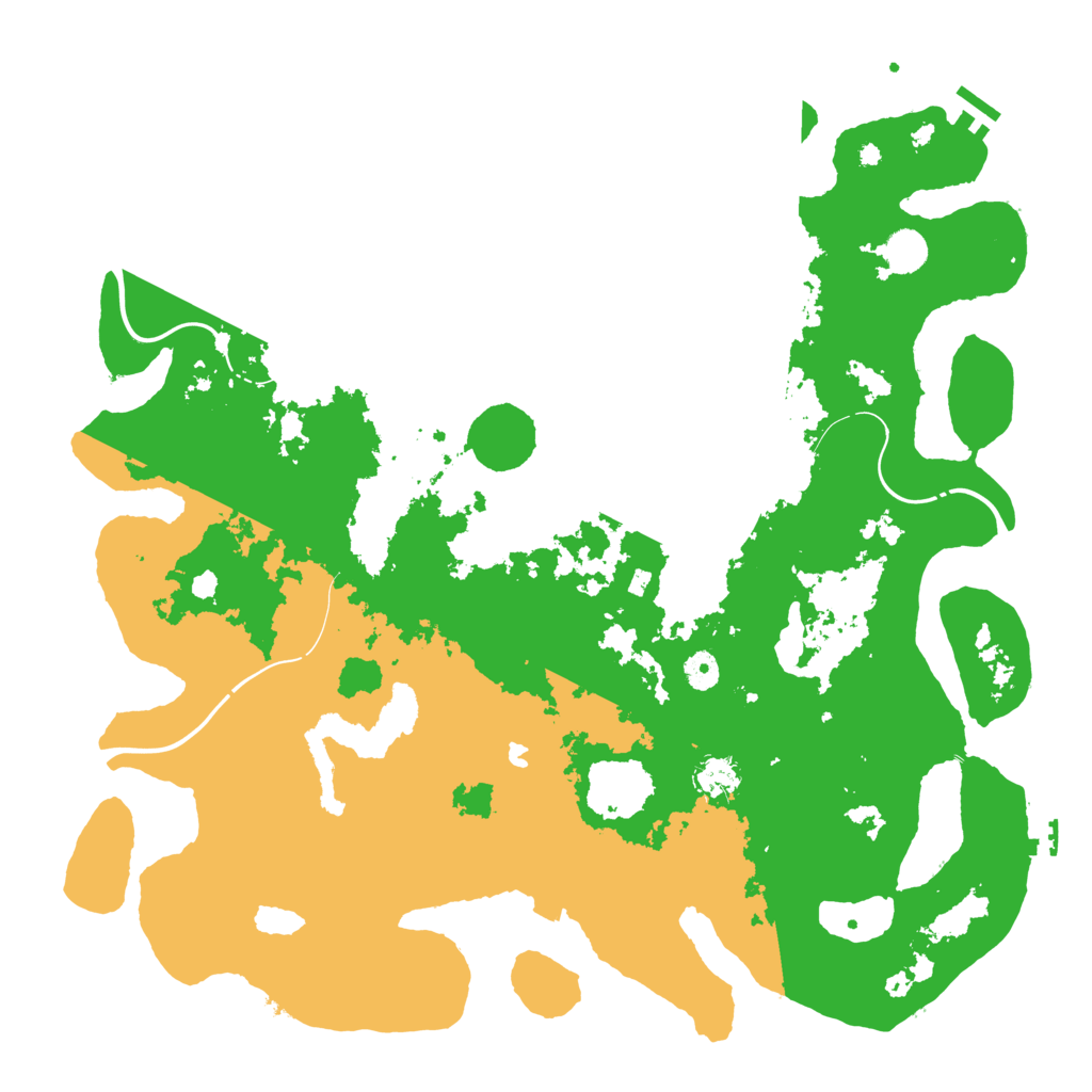 Biome Rust Map: Procedural Map, Size: 4500, Seed: 1241797219
