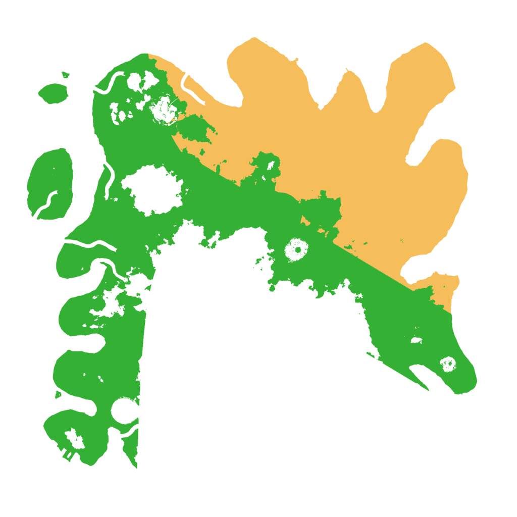 Biome Rust Map: Procedural Map, Size: 3500, Seed: 18181