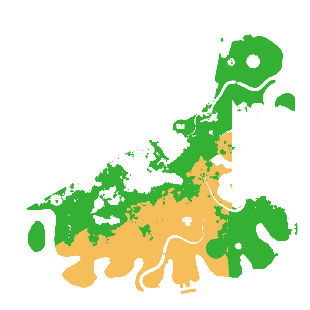 Biome Rust Map: Procedural Map, Size: 4100, Seed: 7854621