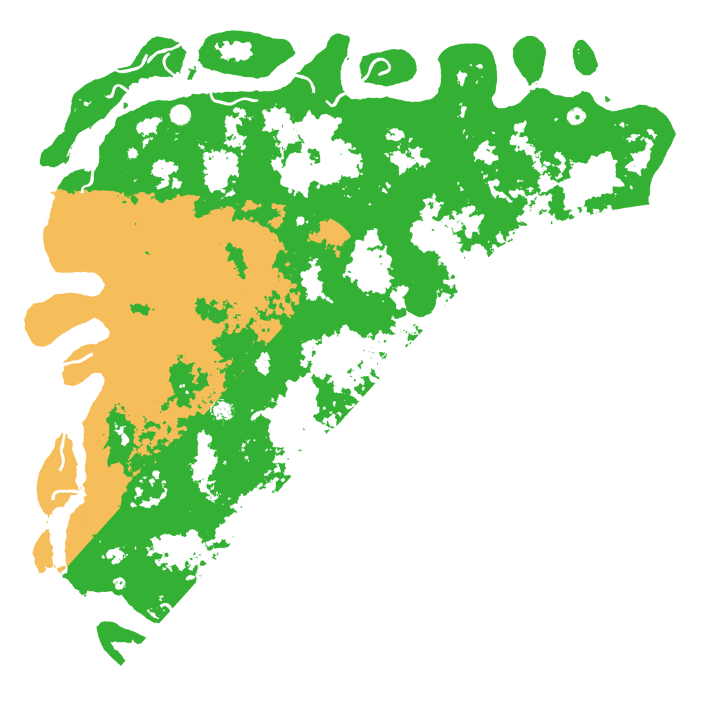 Biome Rust Map: Procedural Map, Size: 6000, Seed: 20341
