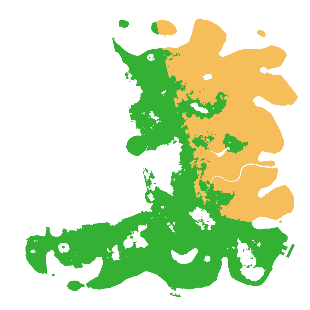 Biome Rust Map: Procedural Map, Size: 4350, Seed: 45845743