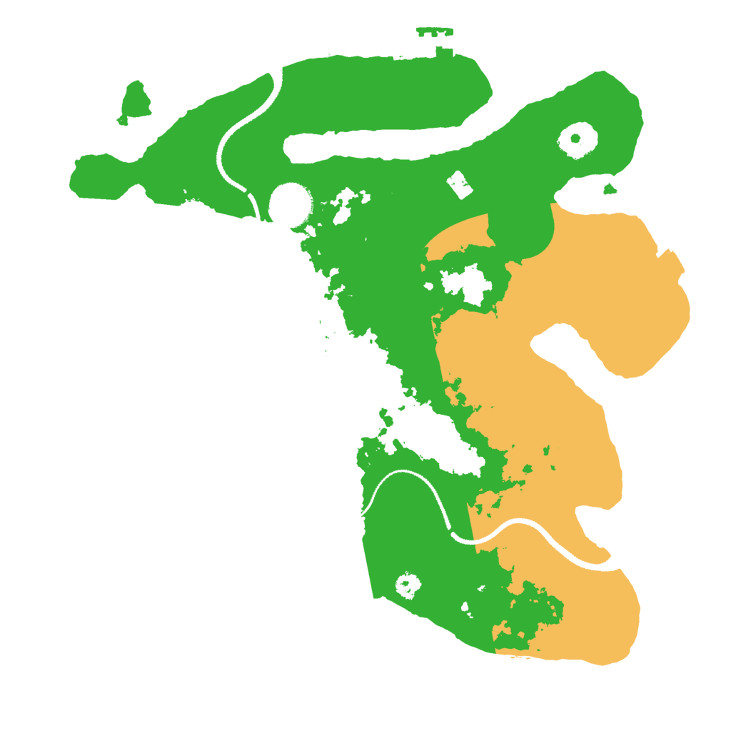 Biome Rust Map: Procedural Map, Size: 3000, Seed: 1945830