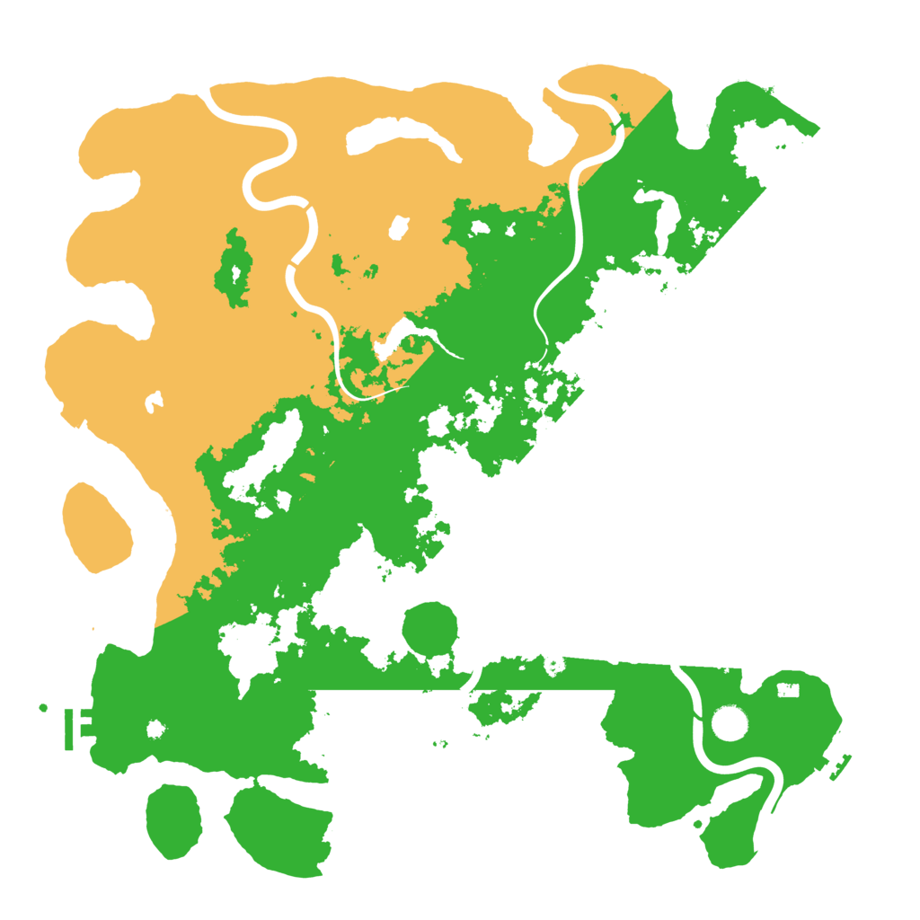 Biome Rust Map: Procedural Map, Size: 4500, Seed: 432184