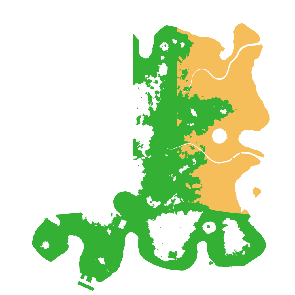 Biome Rust Map: Procedural Map, Size: 3500, Seed: 2101111
