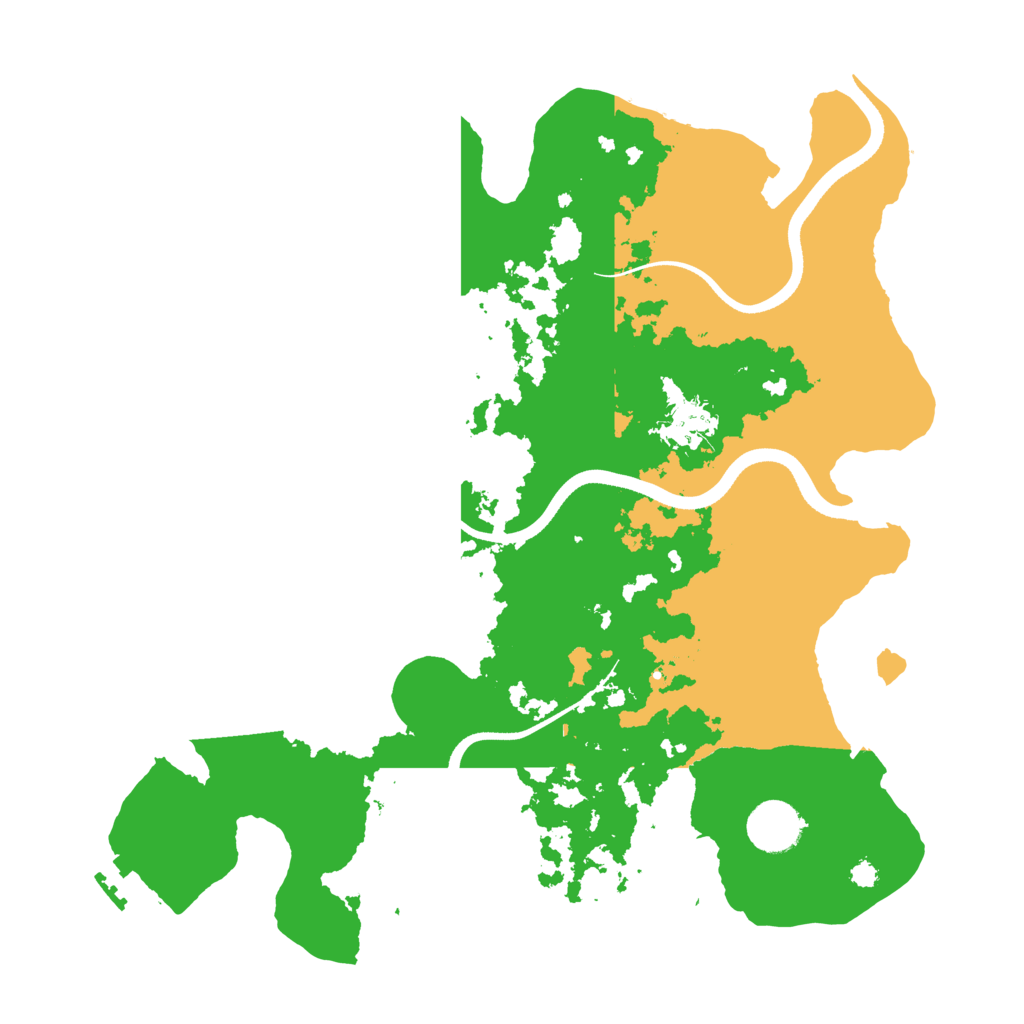 Biome Rust Map: Procedural Map, Size: 3500, Seed: 2101111