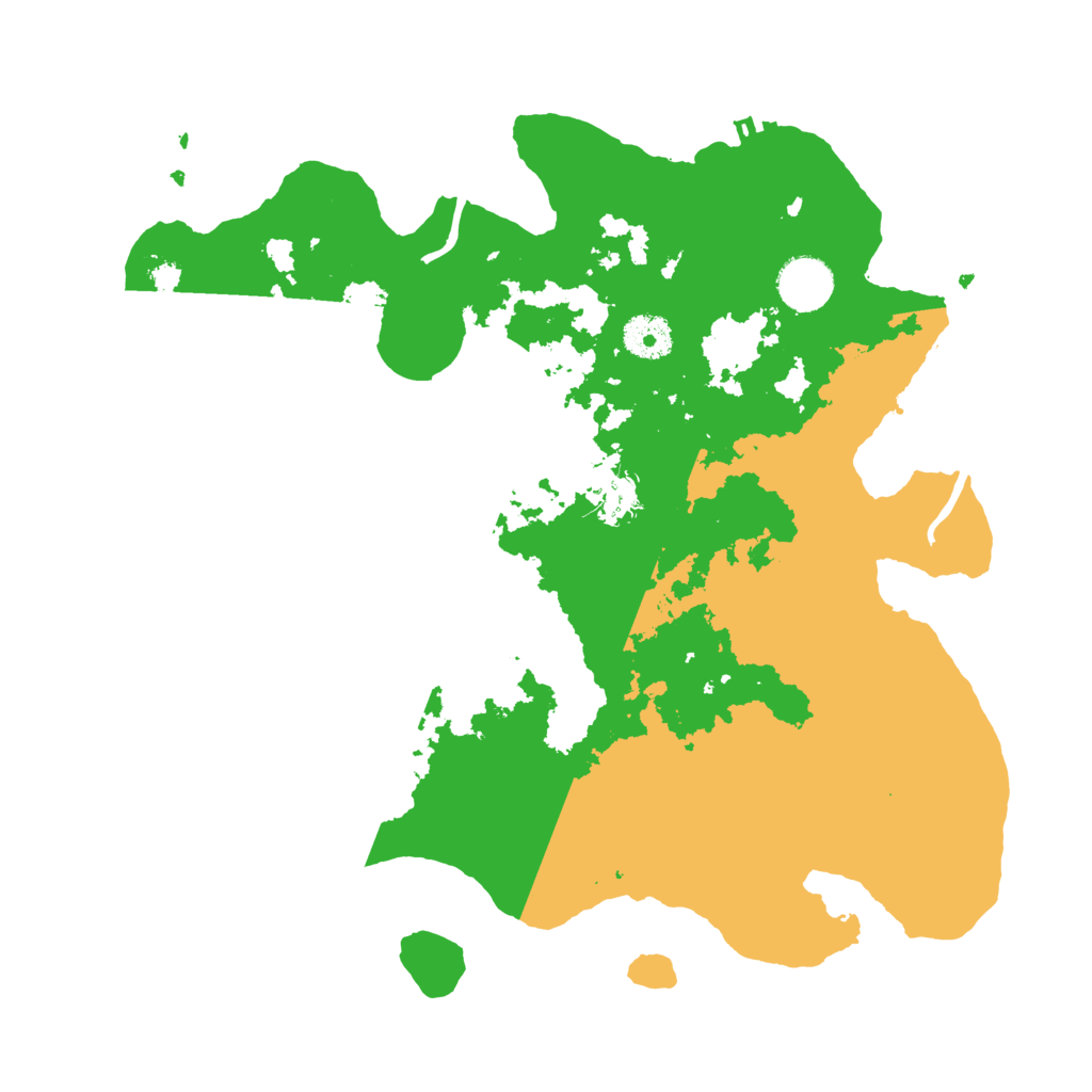 Biome Rust Map: Procedural Map, Size: 3500, Seed: 13131313