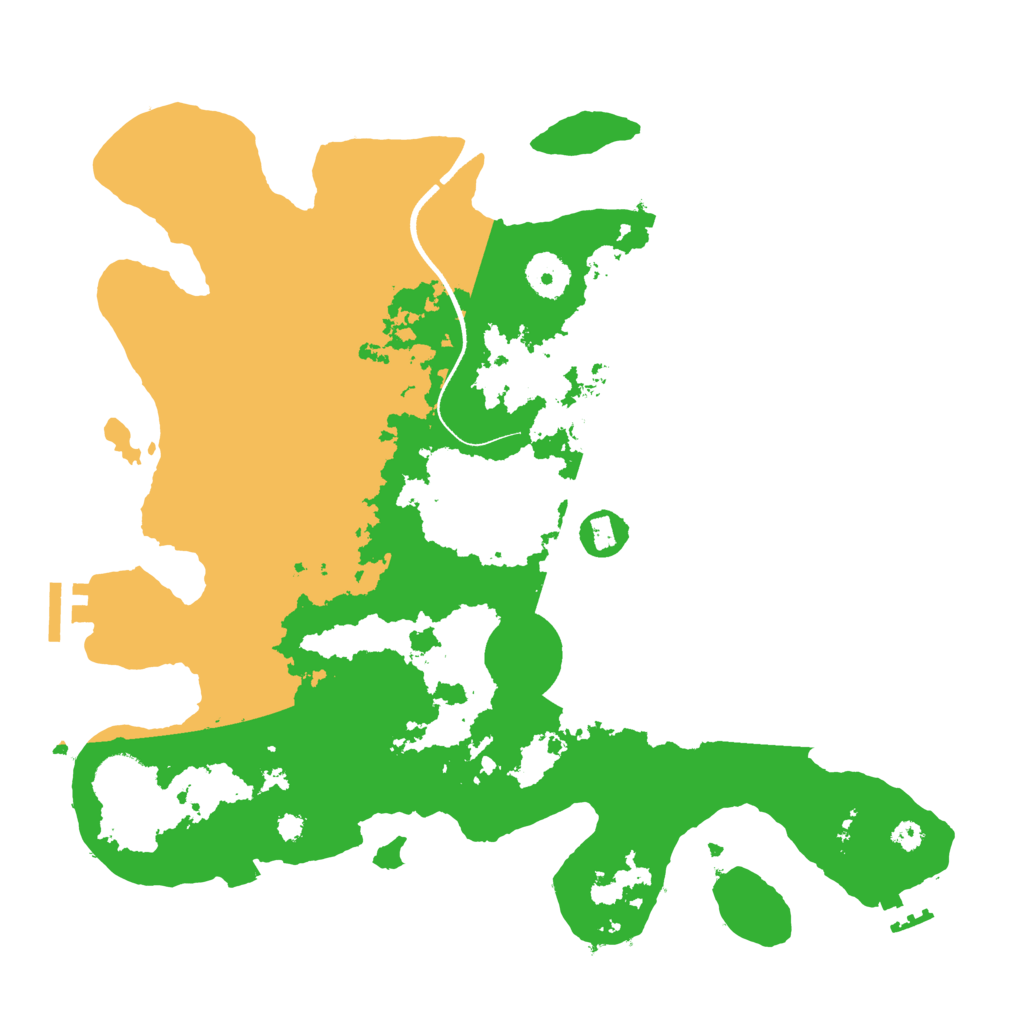 Biome Rust Map: Procedural Map, Size: 3500, Seed: 16482