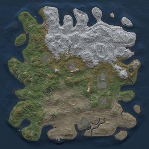 Thumbnail Rust Map: Procedural Map, Size: 4500, Seed: 367224768, 20 Monuments