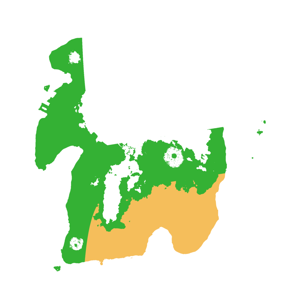 Biome Rust Map: Procedural Map, Size: 2400, Seed: 923960059