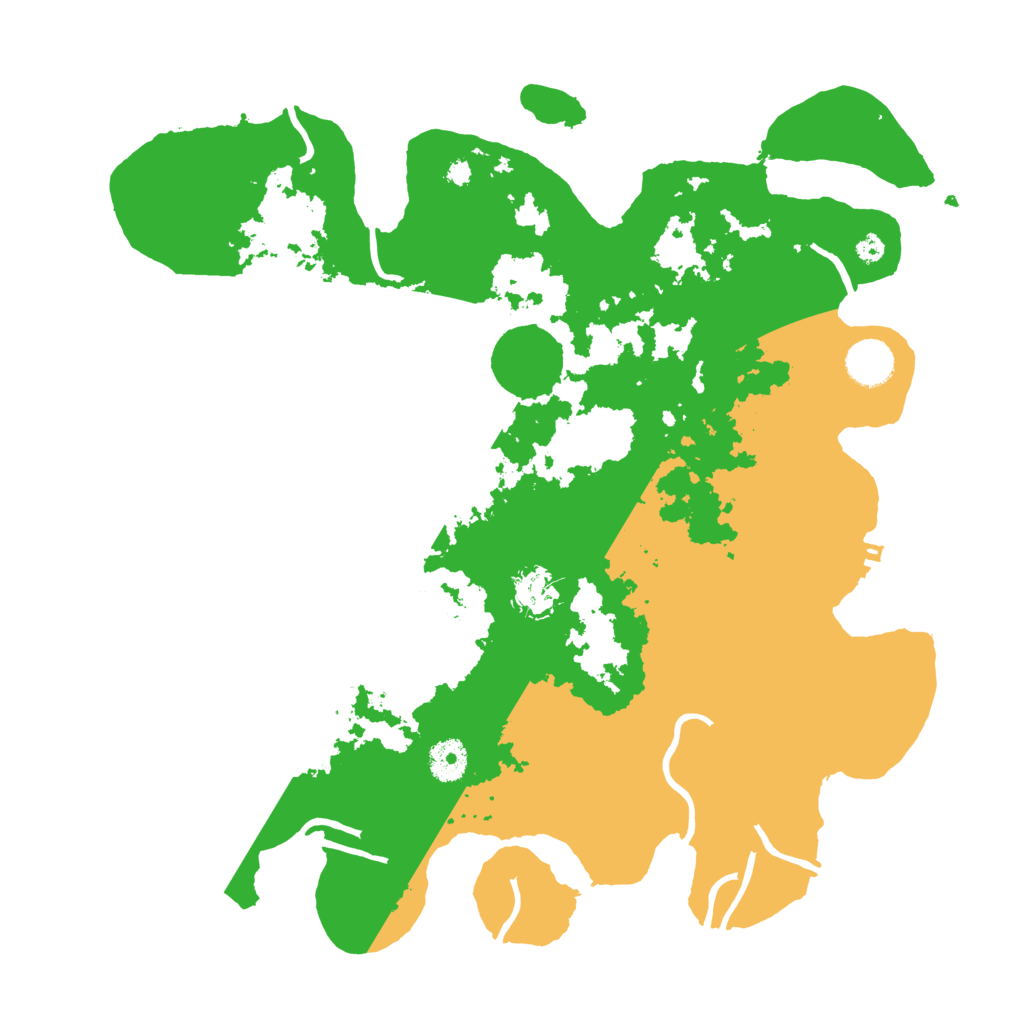 Biome Rust Map: Procedural Map, Size: 3800, Seed: 91