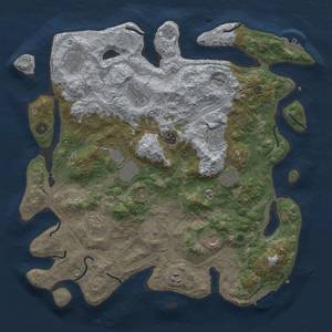 Thumbnail Rust Map: Procedural Map, Size: 4250, Seed: 1794396986, 20 Monuments