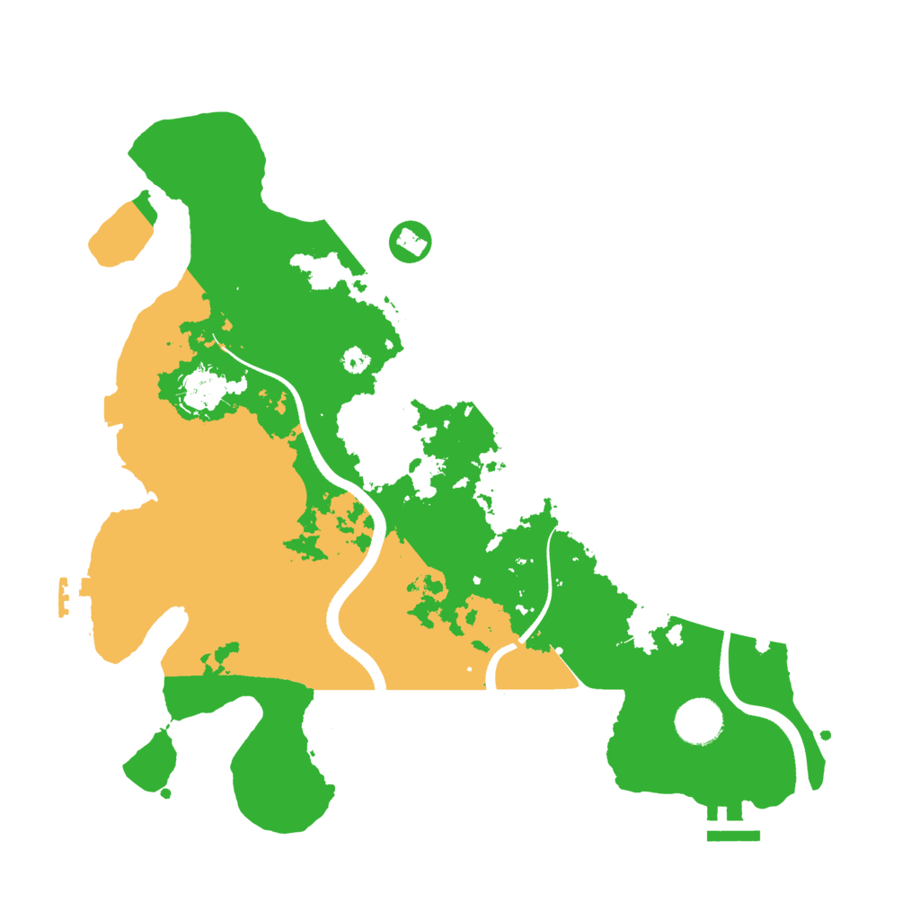 Biome Rust Map: Procedural Map, Size: 3500, Seed: 1211102859