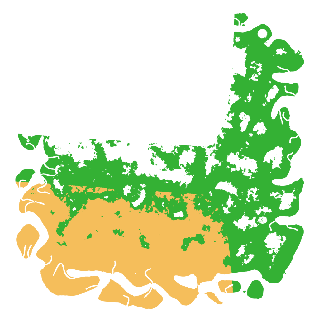 Biome Rust Map: Procedural Map, Size: 6000, Seed: 321605105