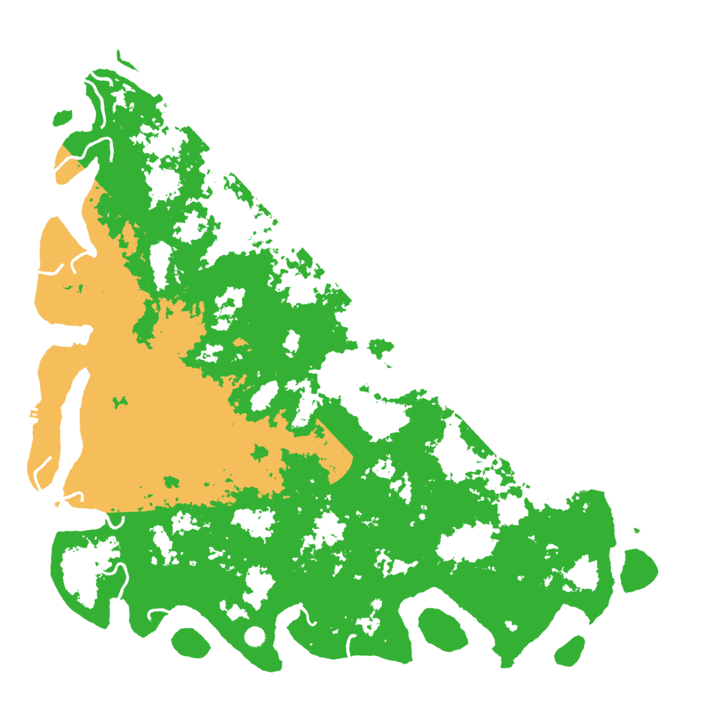 Biome Rust Map: Procedural Map, Size: 6000, Seed: 9453422