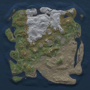 Thumbnail Rust Map: Procedural Map, Size: 4250, Seed: 1628059541, 18 Monuments