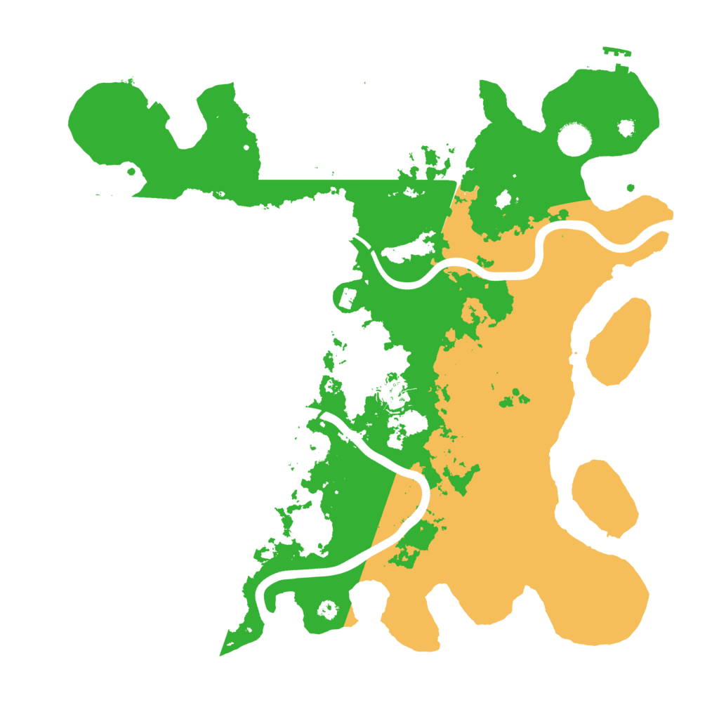 Biome Rust Map: Procedural Map, Size: 3800, Seed: 53331