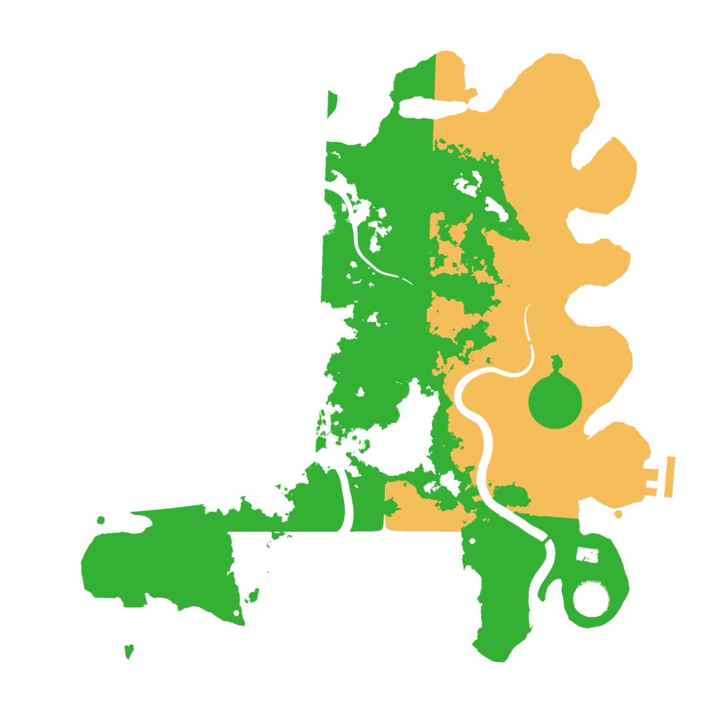 Biome Rust Map: Procedural Map, Size: 3500, Seed: 1847061202