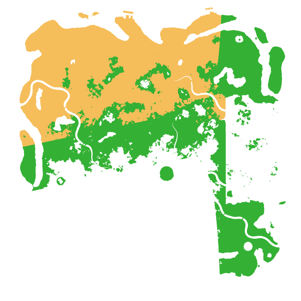 Biome Rust Map: Procedural Map, Size: 6000, Seed: 1992854558