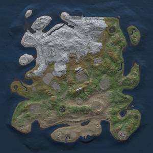 Thumbnail Rust Map: Procedural Map, Size: 3500, Seed: 641460755, 19 Monuments