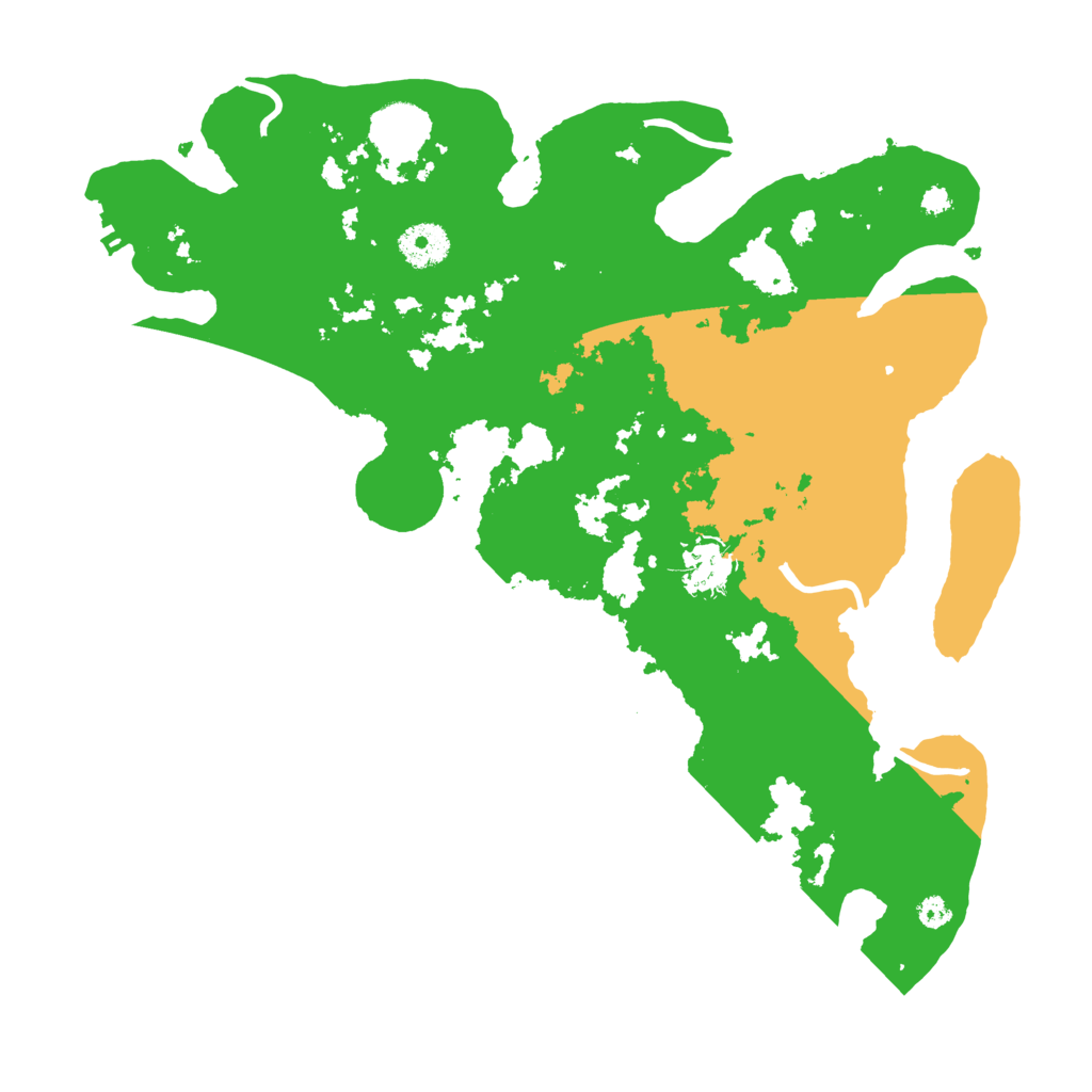 Biome Rust Map: Procedural Map, Size: 3500, Seed: 255101397