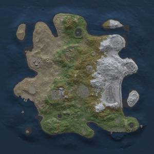 Thumbnail Rust Map: Procedural Map, Size: 3000, Seed: 1245680271, 15 Monuments