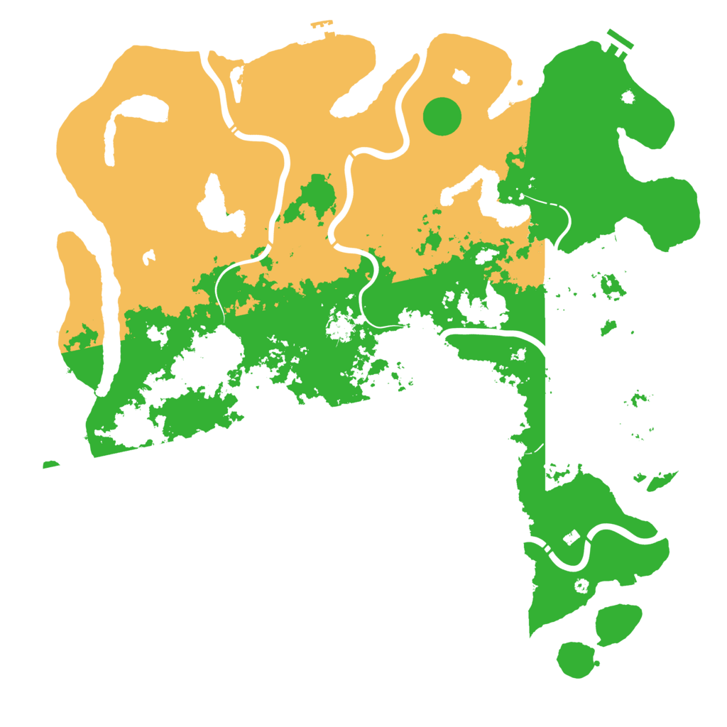 Biome Rust Map: Procedural Map, Size: 5000, Seed: 1992854558