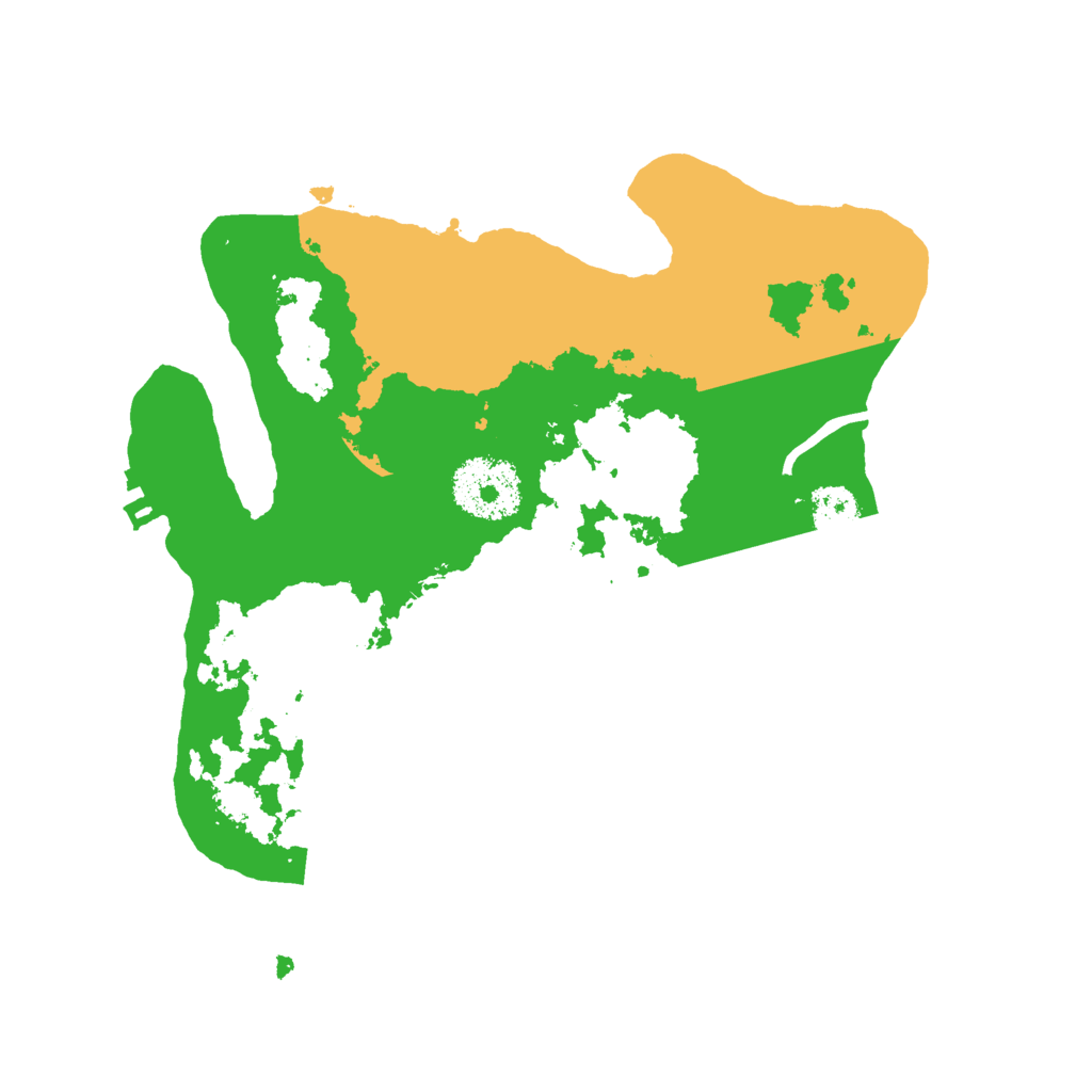 Biome Rust Map: Procedural Map, Size: 2500, Seed: 2475