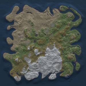 Thumbnail Rust Map: Procedural Map, Size: 4500, Seed: 658575947, 20 Monuments