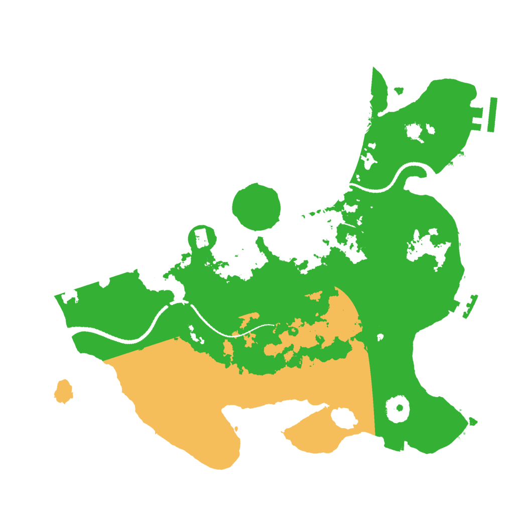 Biome Rust Map: Procedural Map, Size: 3000, Seed: 2070578126