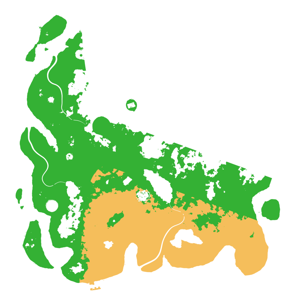Biome Rust Map: Procedural Map, Size: 4350, Seed: 7845433