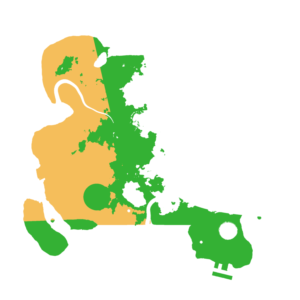 Biome Rust Map: Procedural Map, Size: 3000, Seed: 1268765063