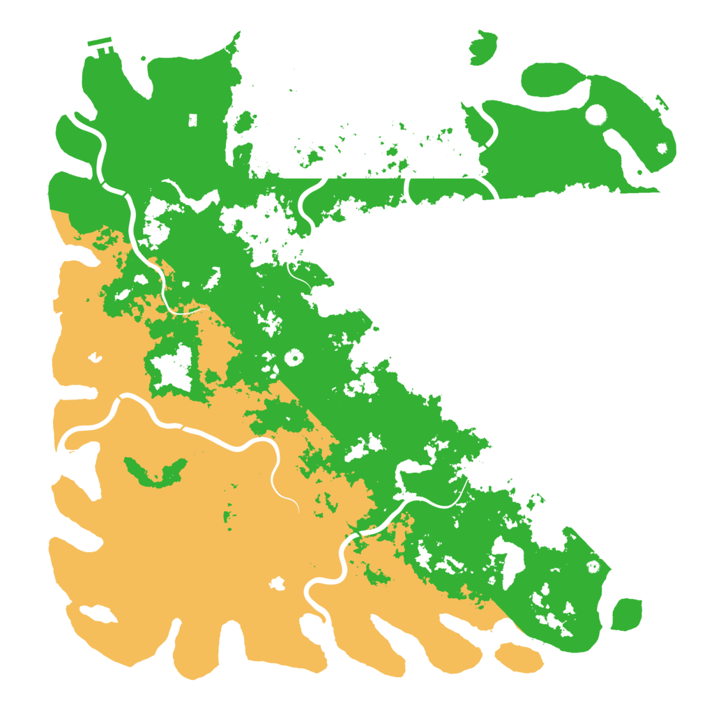 Biome Rust Map: Procedural Map, Size: 6000, Seed: 190610