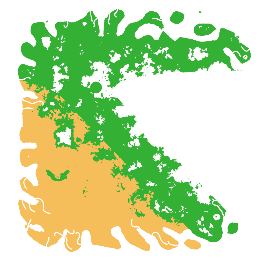 Biome Rust Map: Procedural Map, Size: 6000, Seed: 190610